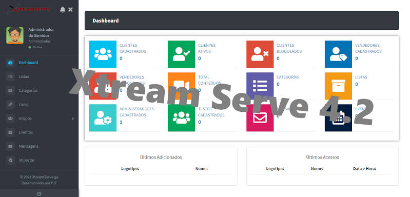 SCRIPT XTREAM SERVE 4.2 (ByPJT) PAINEL GERENCIADOR DE CLIENTES IPTV