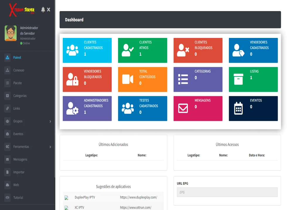 SCRIPT XTREAM SERVE 5.4 (ByPJT) PAINEL GERENCIADOR DE CLIENTES IPTV